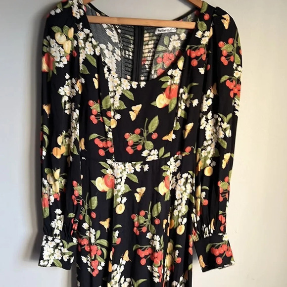 Reformation Alessi Fruit Print Midi Dress - Picture 6 of 13